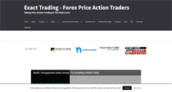 Desktop Screenshot of exacttrading.com