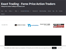 Tablet Screenshot of exacttrading.com